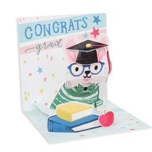 Treasures GRADUATION Pop-Up Greeting Card DOG GRADUATE